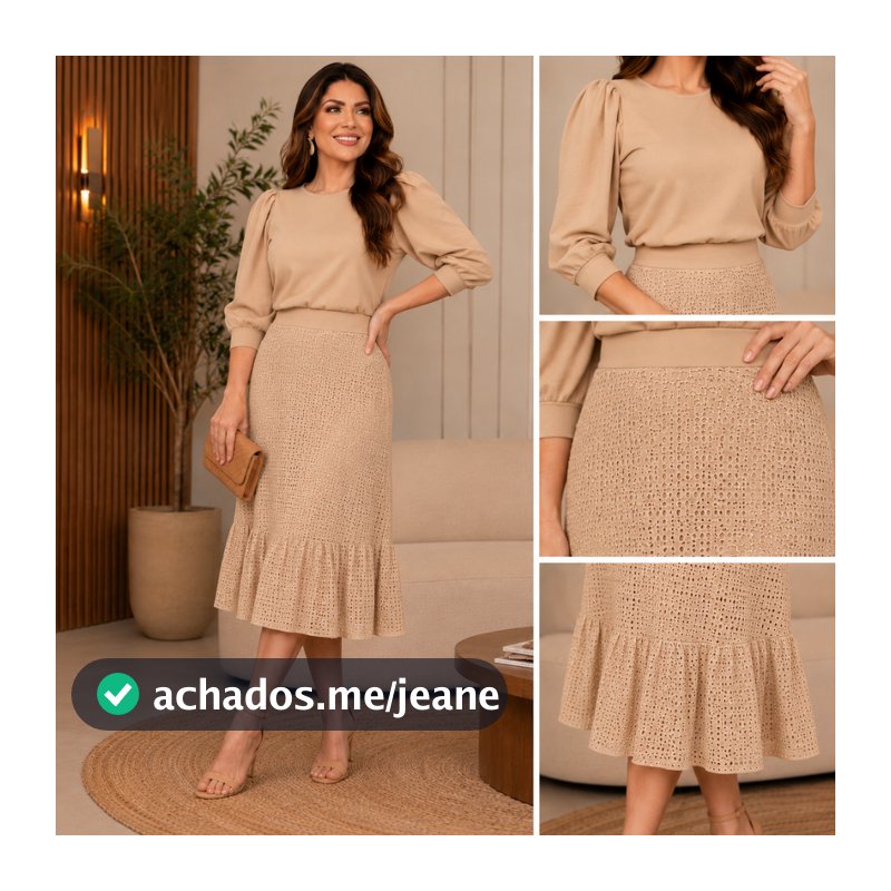 Vestido Midi Social Elegante Malha Lesse E Malha Crepe Moda Evangelica Casual Congresso Luxo 38 A 52