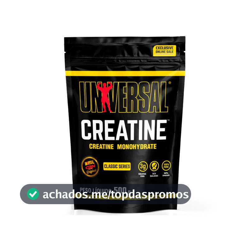 Creatina Monohidratada Sem Sabor Refil 500g - Universal Nutrition