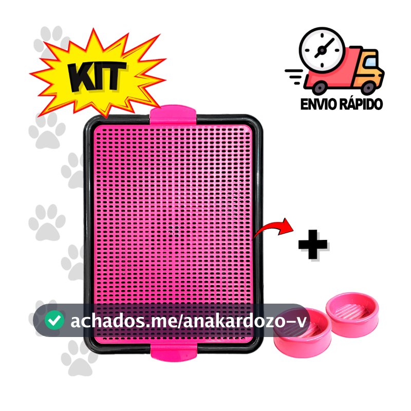 Tapete Higiênico Cachorro Banheiro Higiênico Sanitário Cachorro Comedouro e Bebedouro Cachorro