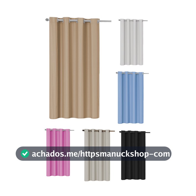 Cortina Janela Blackout PVC 1,10 X 1,30 - Folha Unica - 1 lado - 1 Metro - Somente 1 Lado
