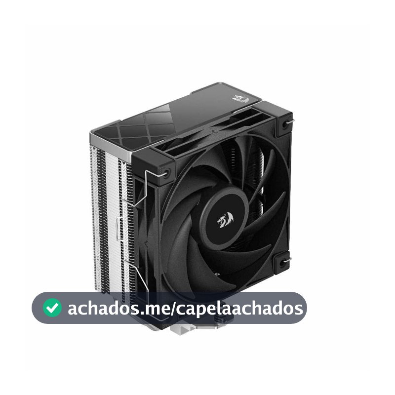 Air Cooler GamerStorm X Redragon AK400 Com 4 Heatpipes Niquelados E Fan 120mm Fluído Dinâmico
