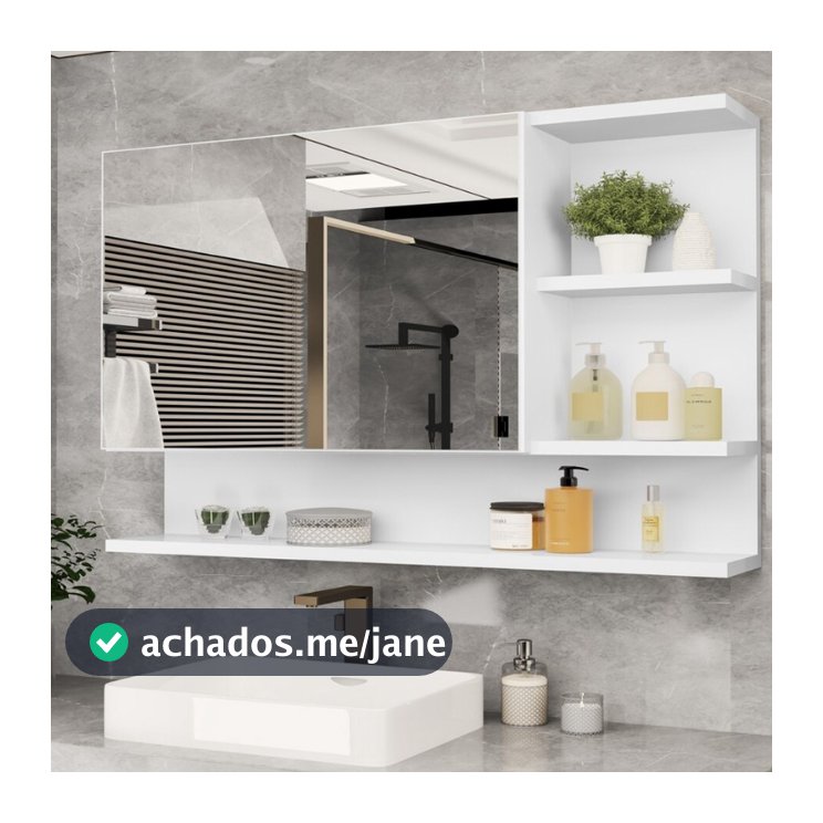QUEIMA DE ESTOQUE! Armário Espelheira com Porta Cleo - VÁRIAS CORES