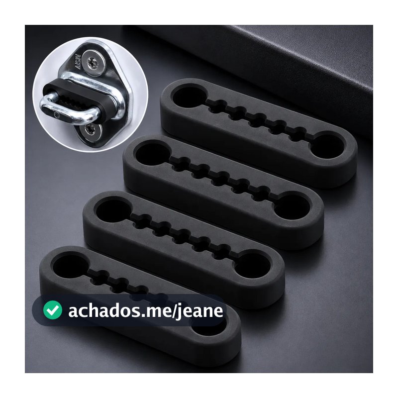 Kit 4 Protetor Trava Porta Carro Silicone Premium Antiruído