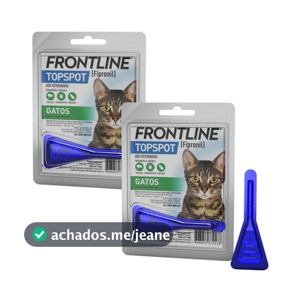 Kit 2 Antipulgas e Carrapatos Frontline Top Spot para Gatos - 1 Unidade