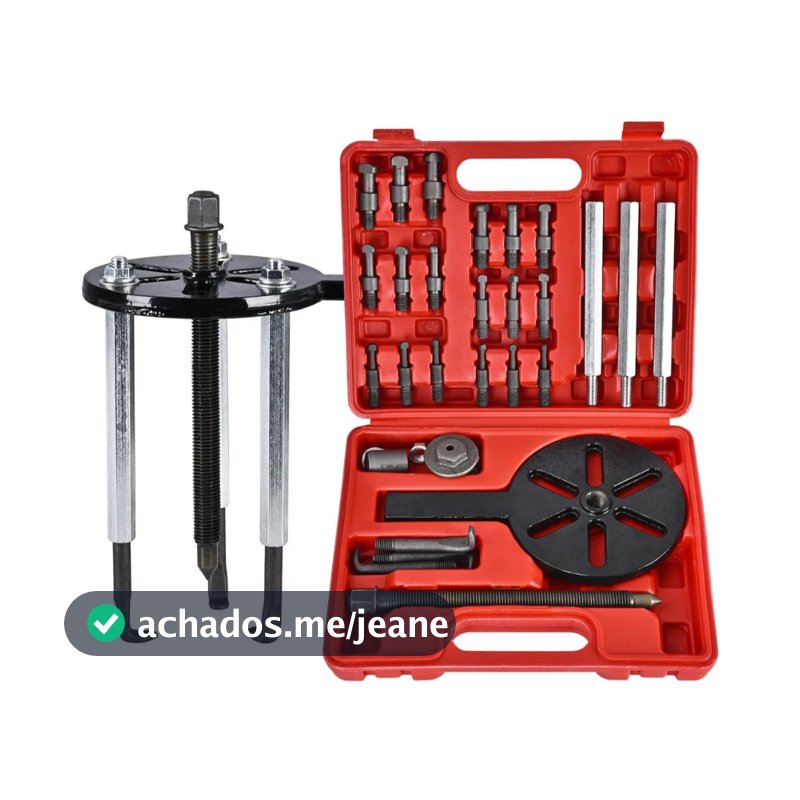 Extrator Rolamento Alternador,saca Polia, 4garras 21 Em 1 Kit
