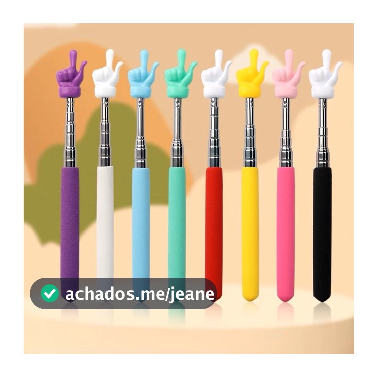 Novo 8 Cores Opcional Guia De Leitura Criativa De Dedos Stick Ferramentas De Ensino Pré-Escolar Retrátil Aprendizagem Ed