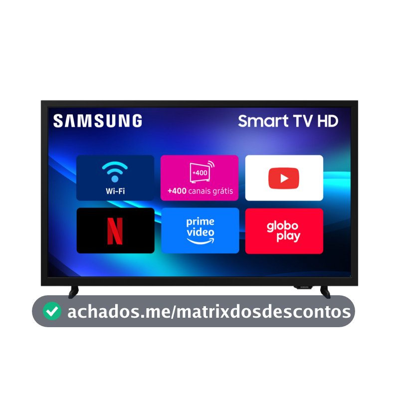 SMART TV SAMSUNG 32" HD MOD H5000F PRETO BIVOLT