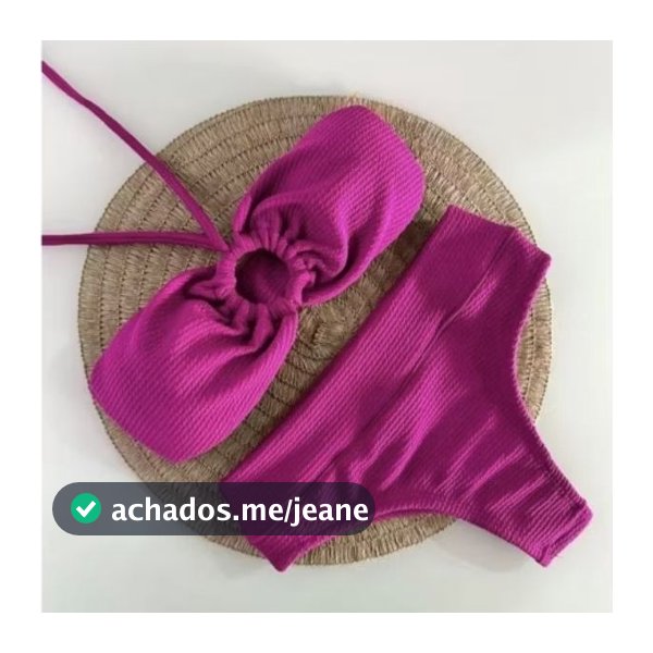 Biquíni Femenino com top con detalhe Argola tem bojo,Calcinha CinturaAlta 2026