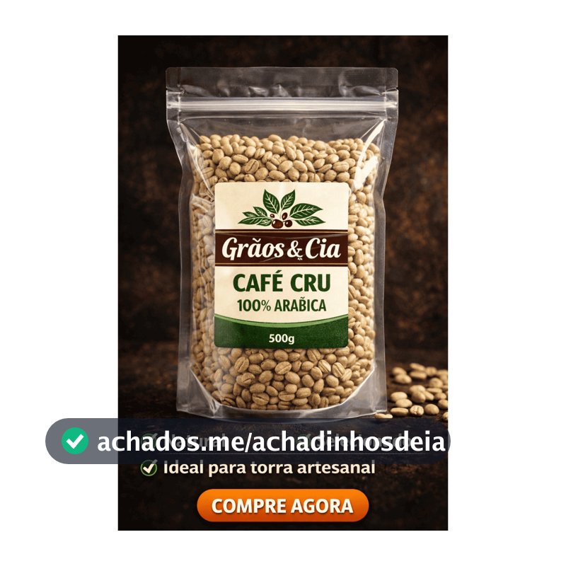 Café Cru 100% Arábica Produto Natural | Grãos Selecionados | Ideal para Torra Artesanal