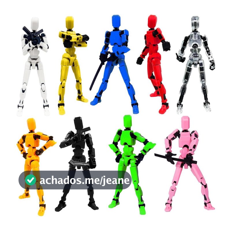 Boneco Dummy 13 Boneco Articulado Action Figure Brinquedo Educativo , Acessórios