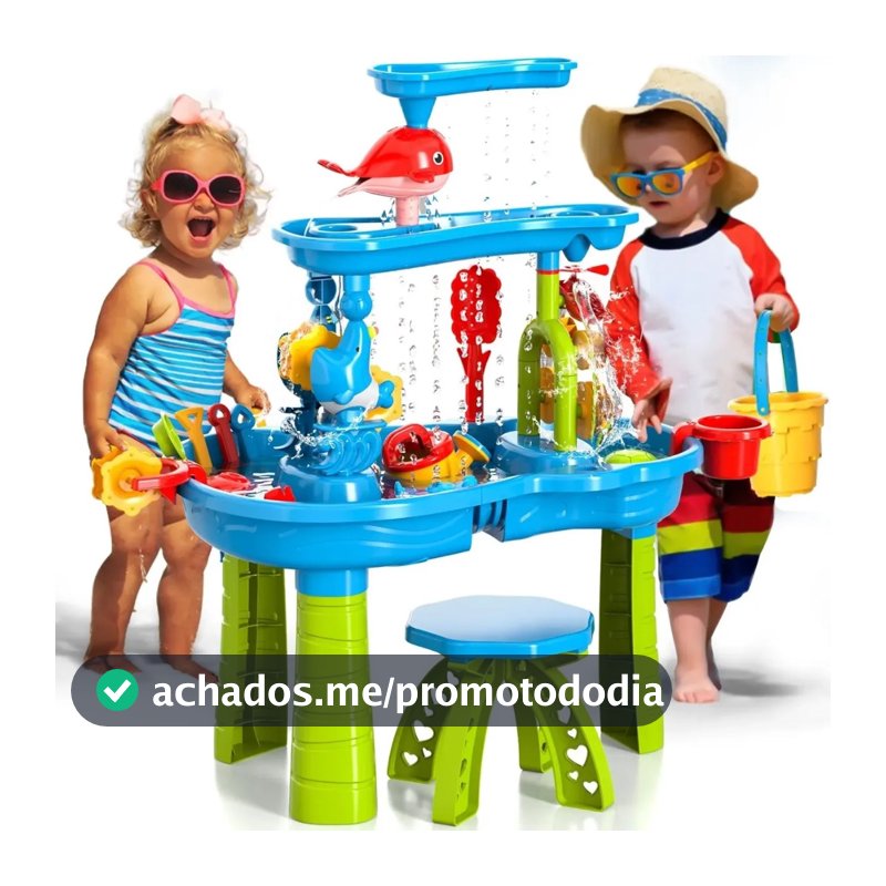 Mesa De Água Infantil Cachoeira Brinquedos Ao Ar Livre Múltiplas Formas Areia Praia Bandeja Verão Brinquedo Aquática