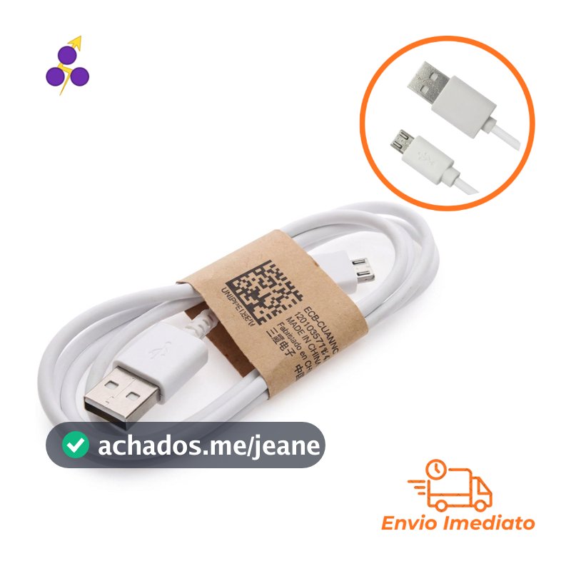 Cabo USB Micro V8 Cabo de carregamento para celular Bluetooth Alto-falante Fones de ouvido