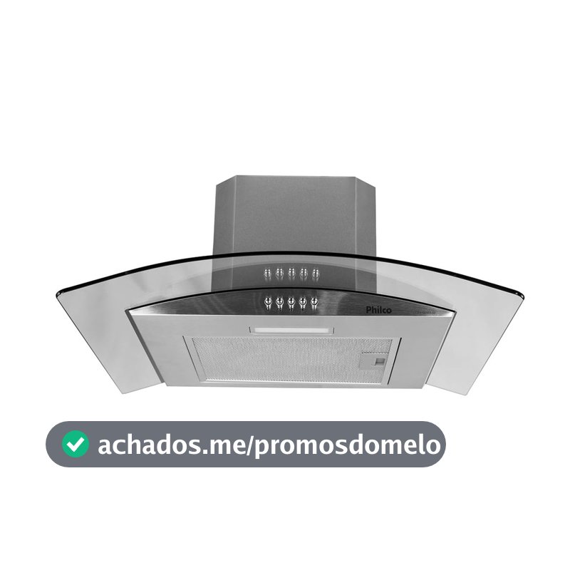 Coifa Philco PCO60G Glass Depurador & Exaustor 60cm Inox