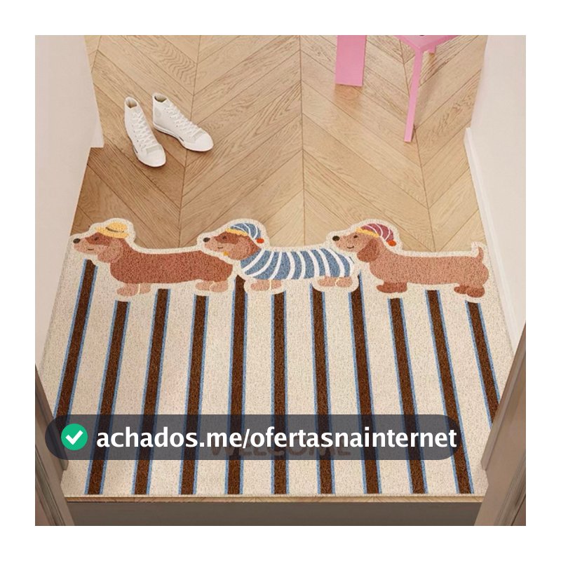 Tapete Capacho Porta de Entrada – Casa Animada gatos e cachorros