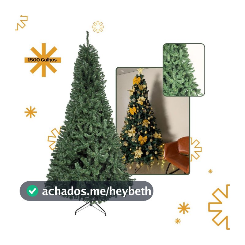 Arvore De Natal Pinheiro 1,5m 1,8m 2,1m 2,4m Tamanho até 1500 Galhos Tradicional Decoração LuvinCo