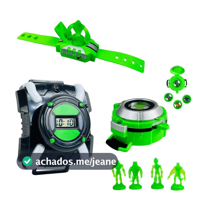 Ben 10 Brinquedo Infantil Omnitrix Lançador De Disco Com Luzes E Sons Alienígenas