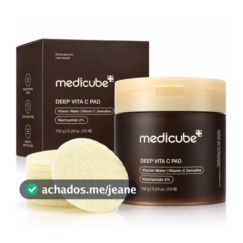 Medicube Deep Vita C Pad 150G com 70 Pads Skincare Coreano