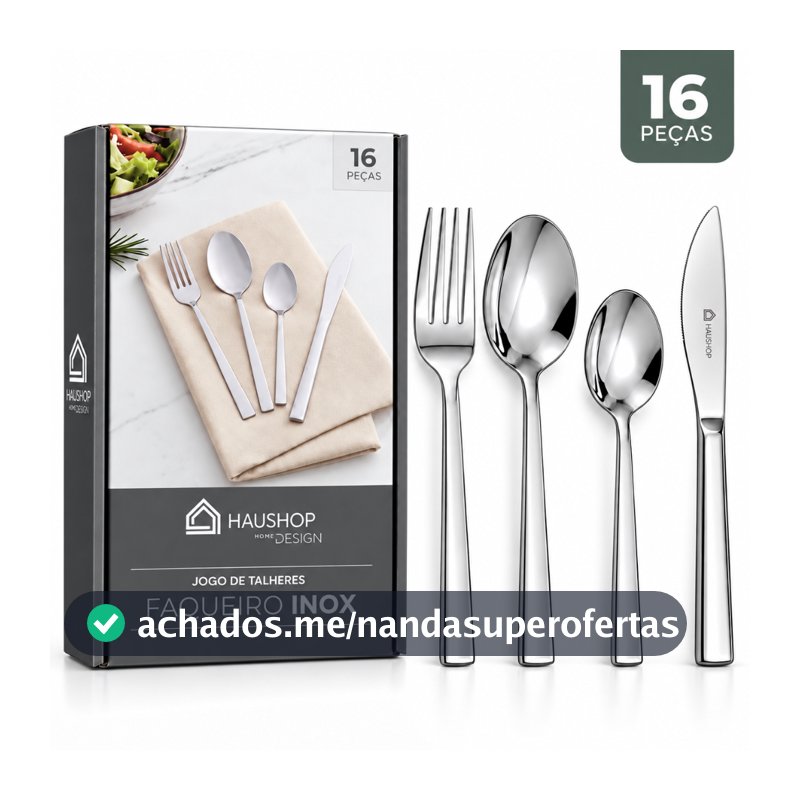Jogo De Talheres Faqueiro Inox Home Design Haushop 16 Peças Faqueiro Completo Qualidade Premium