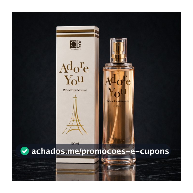Perfume Adore You 100ml – Floral Doce e Marcante | Deo Colônia Feminina