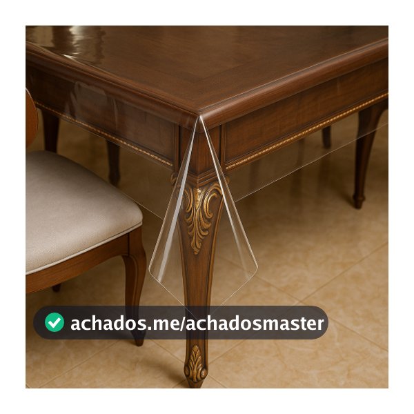 Toalha de plástico Transparente De PVC Para Mesa Retangular 6 Cadeiras Cozinha Fácil de Limpar
