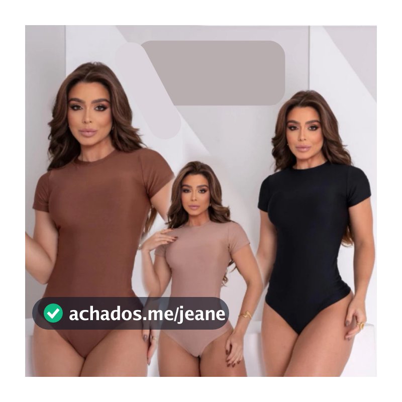 Kit 3 Body Feminino Suplex Com Forro Manga Curta Liso Basico Bori Roupa Feminina