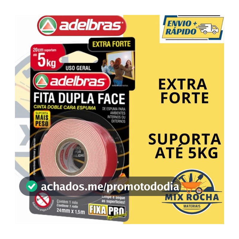 FITA DUPLA FACE ESPUMA EXTRA FORTE 953
