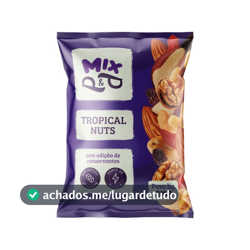 Mix Tropical Nuts 1Kg Castanha de Caju do Pará Amendoa Nozes Uva Passa Amendoim Gojiberry P&P