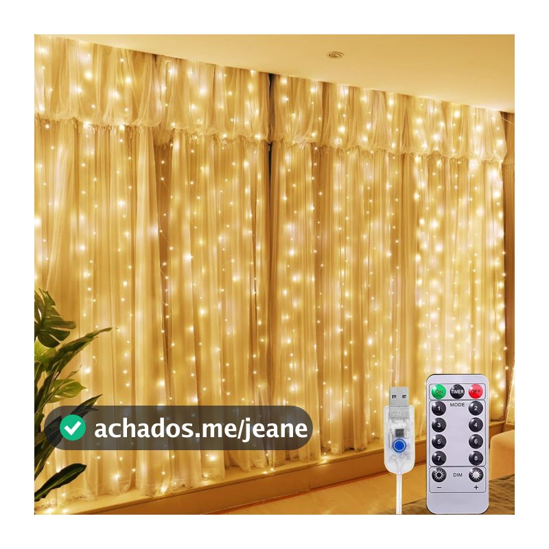 600 LED Cortina 6x3 led pisca luz romântica para casamento de natal ao ar livre Branco Quente + Branco Frio