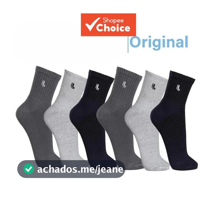 6 Pares De Meias De Algodão De Corte Médio Para Homens E Mulheres – Unissex Respiráveis Casuais Esportivas , Punho Macio