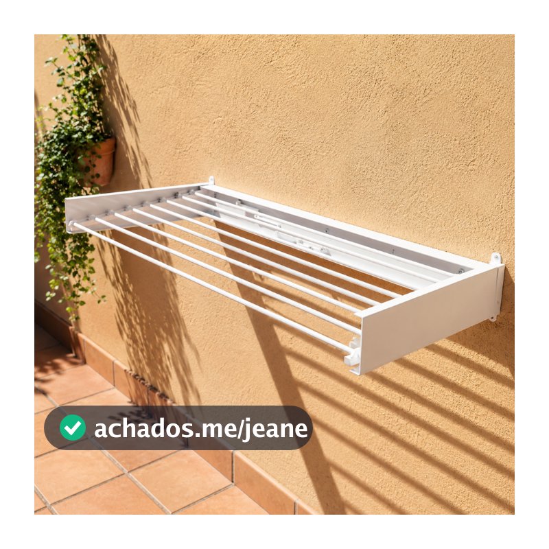 Varal 7 Varas Magico 60cm 70cm 80cm 90cm 100cm 110cm 120cm ou 130cm- Retratil Ideal para apart/casas