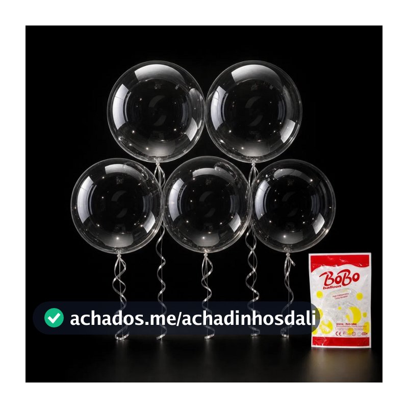 50 Unidades Balão Bubble 10/12/18/24 Polegadas Cristal Decoração Festa Aniversario