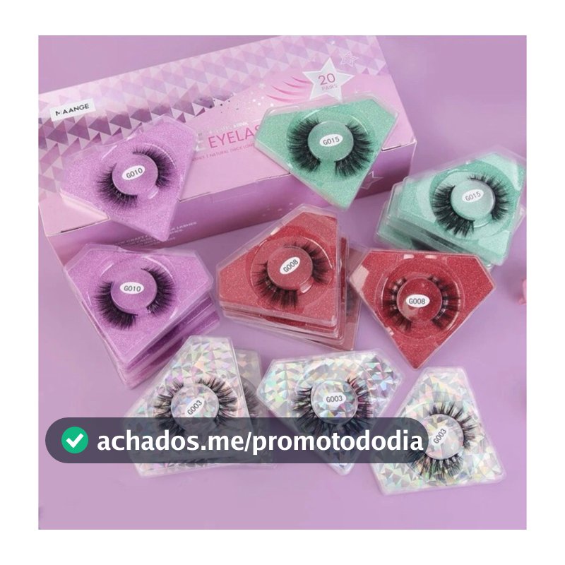Cílios postiços kit com 5 pares