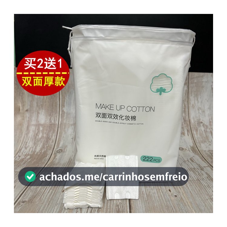 Compre 2 e ganhe 1 grátis Maquiagem Algodão Removedor de Maquiagem Almofadas de Algodão para Removedor de Maquiagem Faci