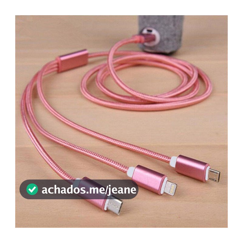 [Em estoque] cabo de carregamento rápido de náilon trançado cabo de carregamento rápido cabo de carregamento triplo 3 em 1 cabo de carregamento rápido tipo C para Android iphone C, uma variedade de cores estão disponíveis