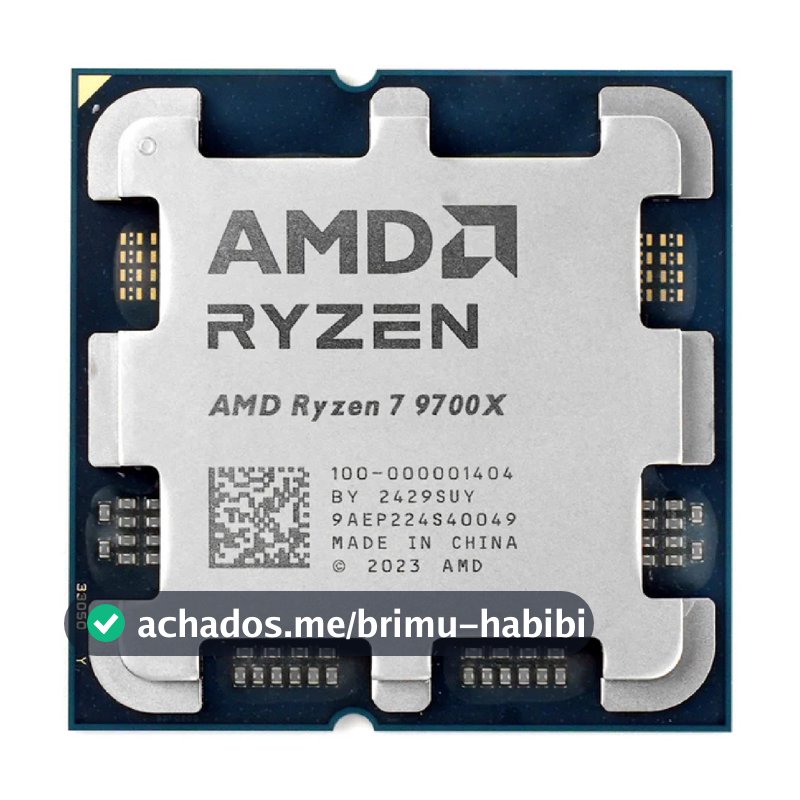 Processador AMD Ryzen 7 9700X 3.8GHz (5.5GHz Turbo) 8 Cores 16 Threads AM5 40MB Novo (Sem Caixa ou Cooler)