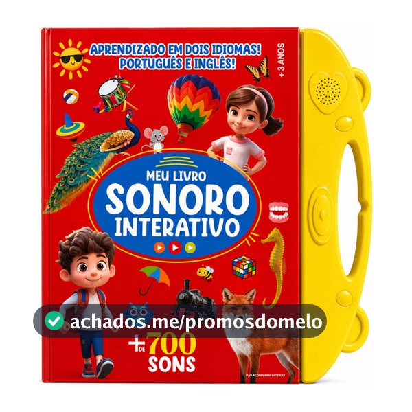 Meu Livro Sonoro Interativo - Português e Inglês - Amarelo
