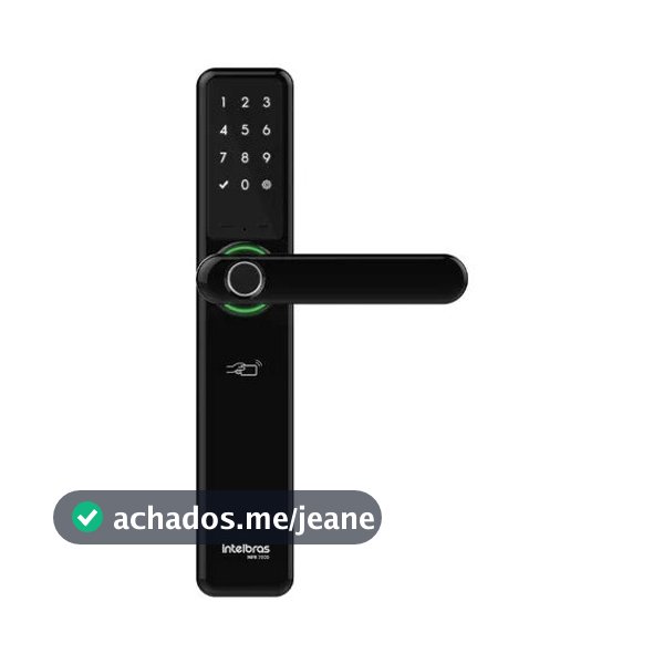 Fechadura Inteligente C/Maçaneta Intelbras MFR 7000 Preto