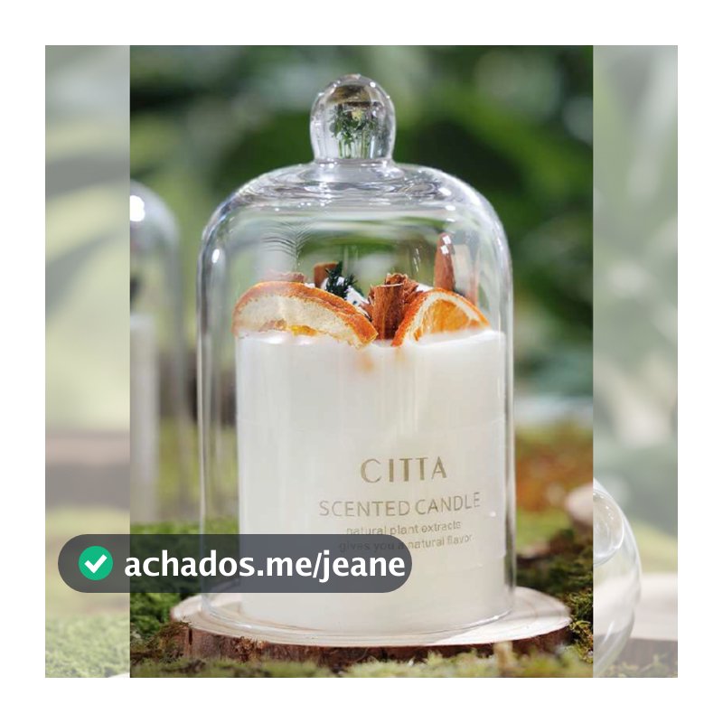 Vela Aromática Flores Secas Redoma - Cera de soja