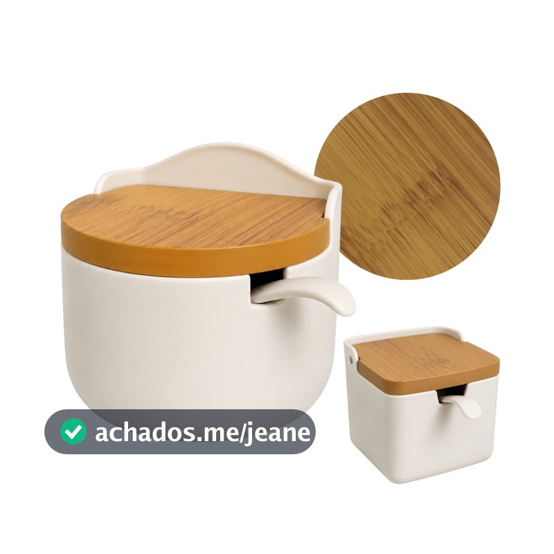 Porta Temperos Saleiro Premium em Plástico Resistente com Colher Inclusa