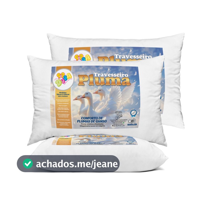 Travesseiro Extra Macio 70 x 50cm c Fibra de Silicone Conforto