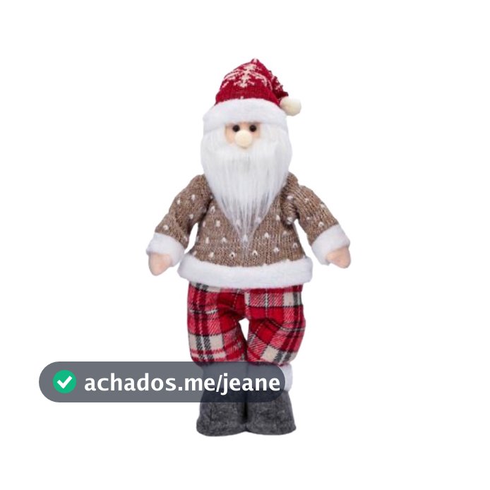 papai Noel boneco natal pelucia / decoração de Natal 45cm boneco de natal
