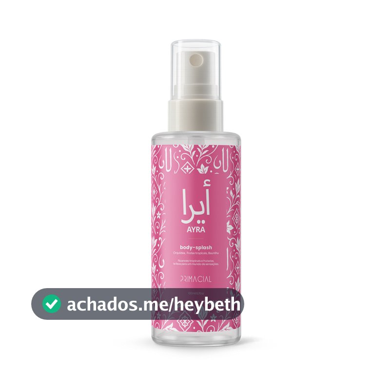 BODY SPLASH FEMININO ARABE AYRA 100ML - PRIMACIAL PERFUME FLORAL