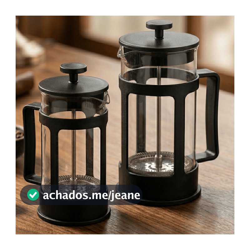 Cafeteira Prensa Francesa 600ml Café Cremeira 350ml Café Expresso Leite Cremoso