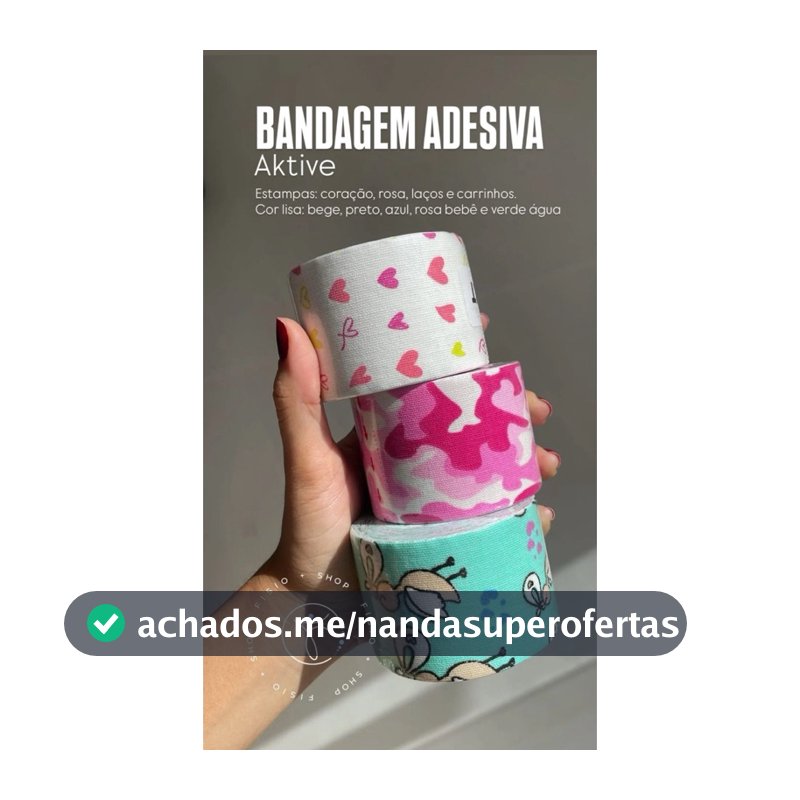 Bandagem Elástica AKTIVE 5x5 para Parto, Lesões e Fisioterapia – Suporte Muscular Profissional