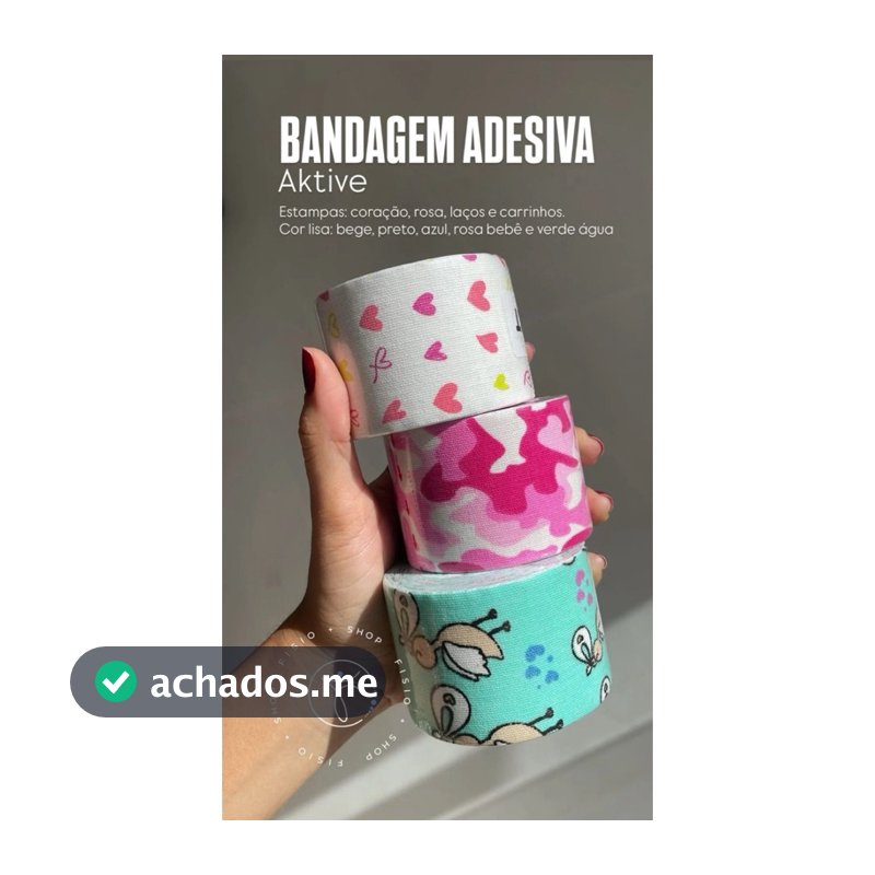 Bandagem Elástica AKTIVE 5x5 para Parto, Lesões e Fisioterapia – Suporte Muscular Profissional