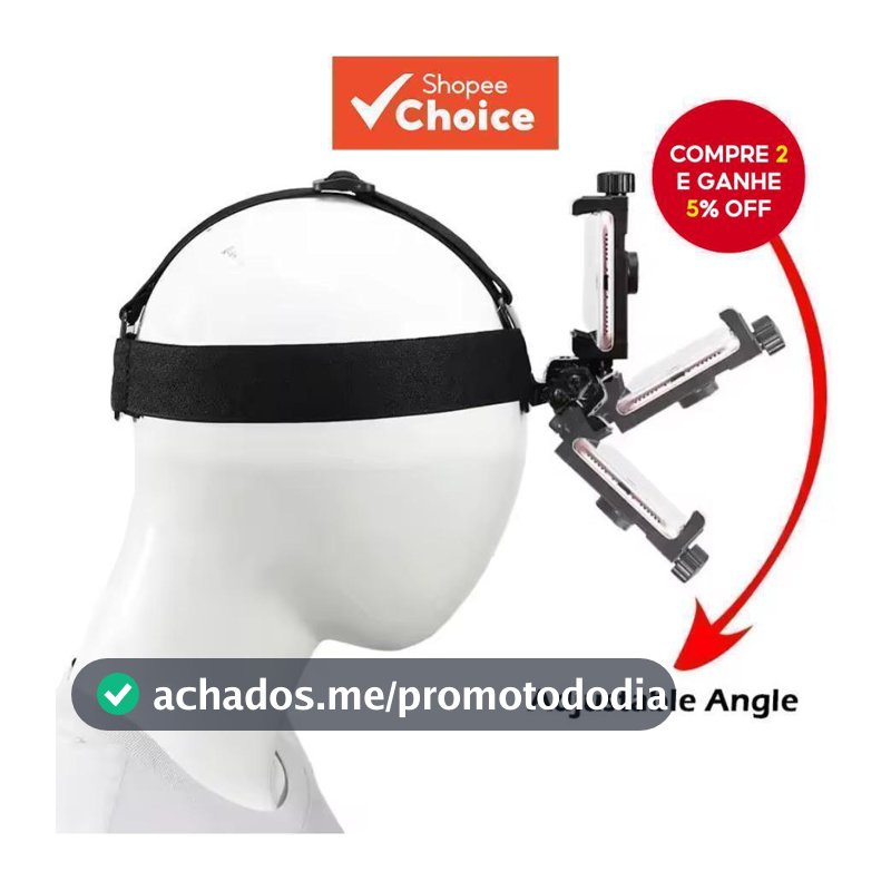 Suporte Para Telefone Principal Alça De Montagem Ajustável Multifuncional Tiro Ao Vivo Primeira Pessoa Com Clipe