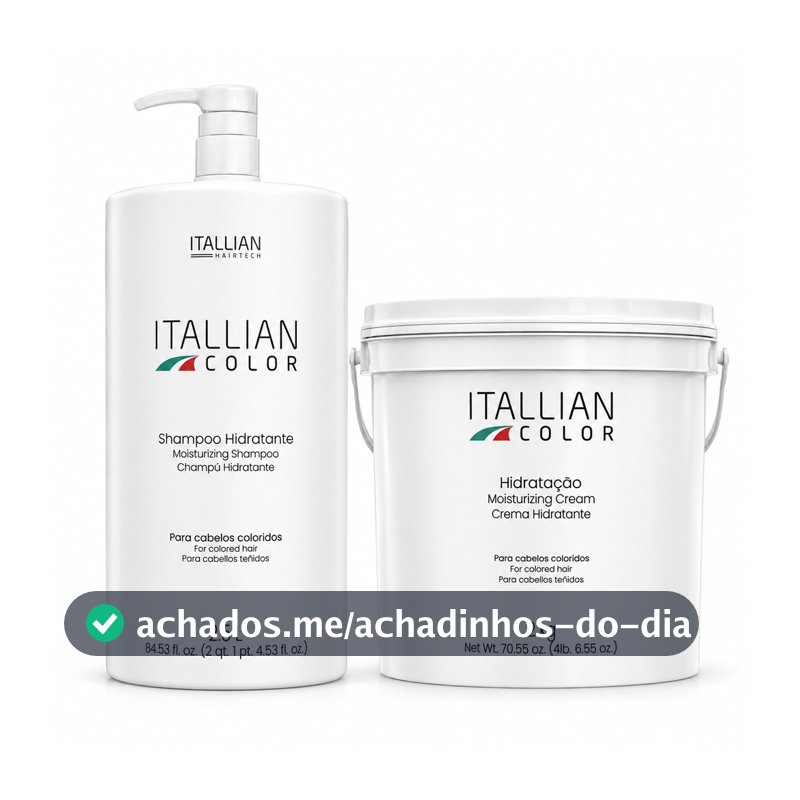 Kit Shampoo De 2,5 Lts e Hidratação 2 kg Itallian Color