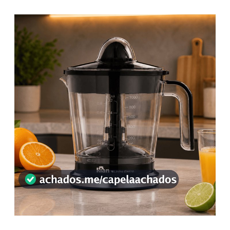 Espremedor de Frutas Turbo Elétrico Kian 1,2L - 127V | ESP-100 | Com Peneira Ajustável