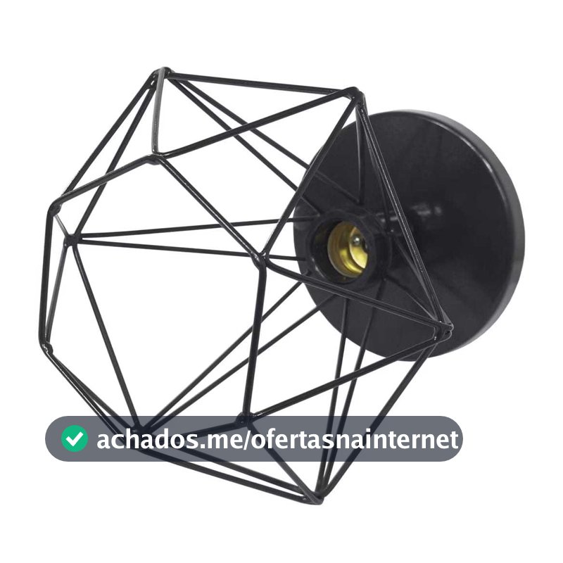 Pendente paflon Lustre Teto Industrial Aramado Diamante Aramado Lustre Luminária