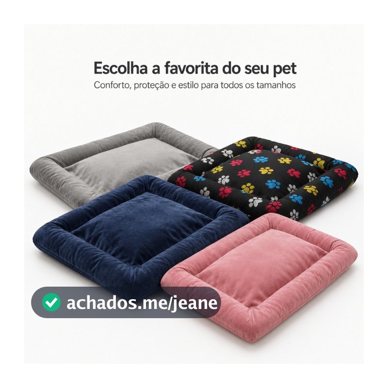 Cama Colchonete Almofada para Cachorro ou Gato Pet Pequeno Médio e Grande